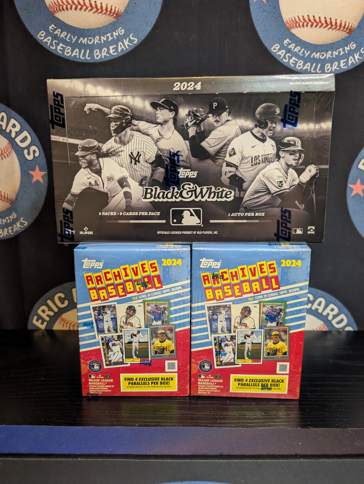 BREAK: 1x Box of 2024 Topps Black & White Baseball (2x Archives Blasters Added)